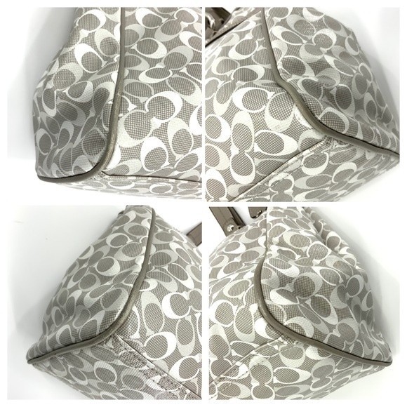 Coach Gray and White Shoulder Bag - Picture 12 of 16
